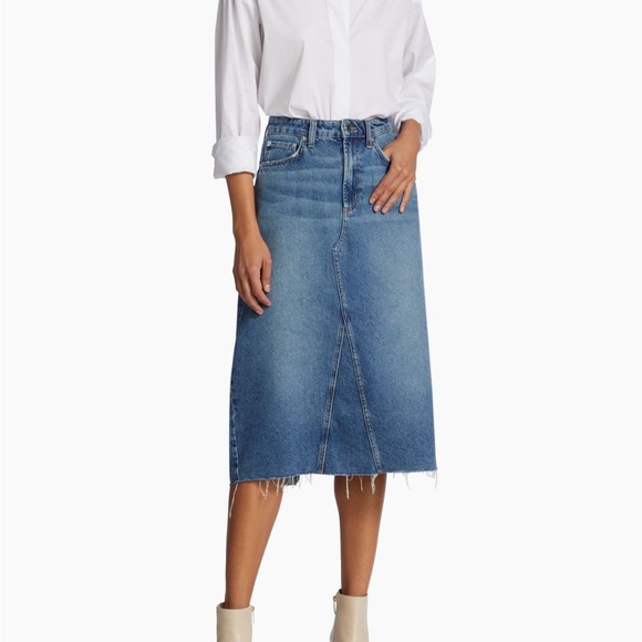 NWT Rails Highland Midi denim skirt Sz 26 - Picture 1 of 8